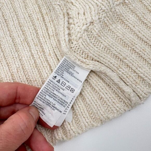 Prana | Cozy Cream Cable Knit Sweater | small - Picture 5 of 8